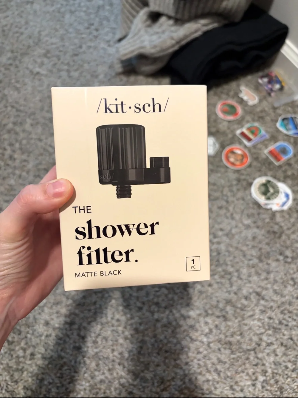 Kitsch Shower Filter Box in Cream